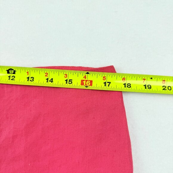 Armani Collezioni Women's Mid Rise 100% Linen Coral Trouser Pants Size 10 - Picture 7 of 10